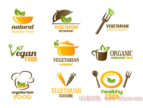 餐饮食物标识图标矢量图2