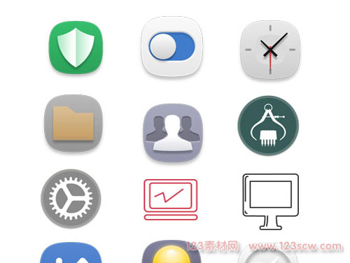 仿iphone按钮图标png图标