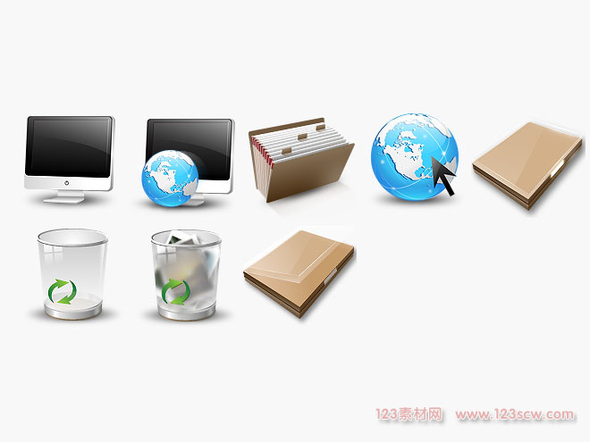 3D质感桌面PNG图标
