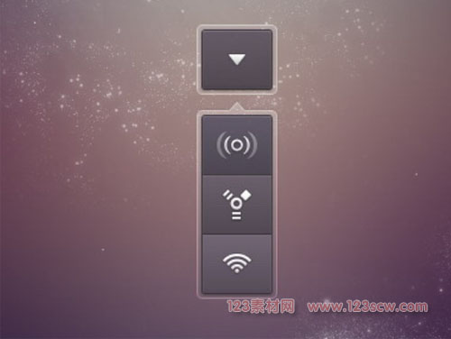 网页下拉按钮psd素材