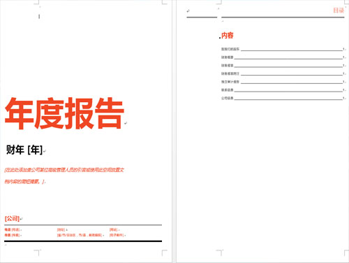 公司年度工作报告样本模板实用