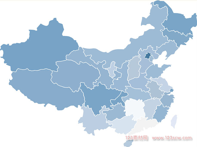 中国地图矢量图